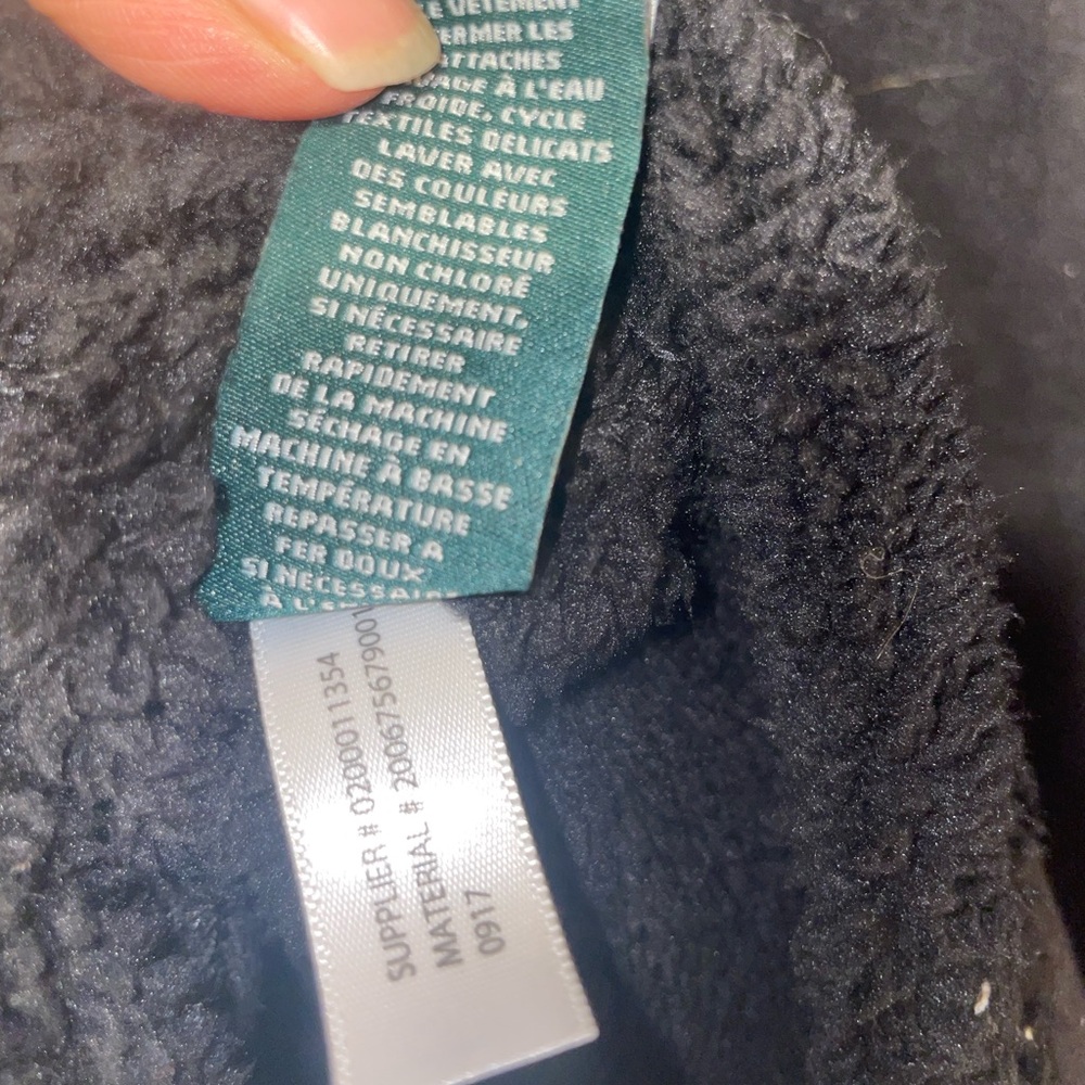 Lauren Ralph Lauren Black Shearling Moto Vest with Silver Chain Detail - Picture 12 of 12